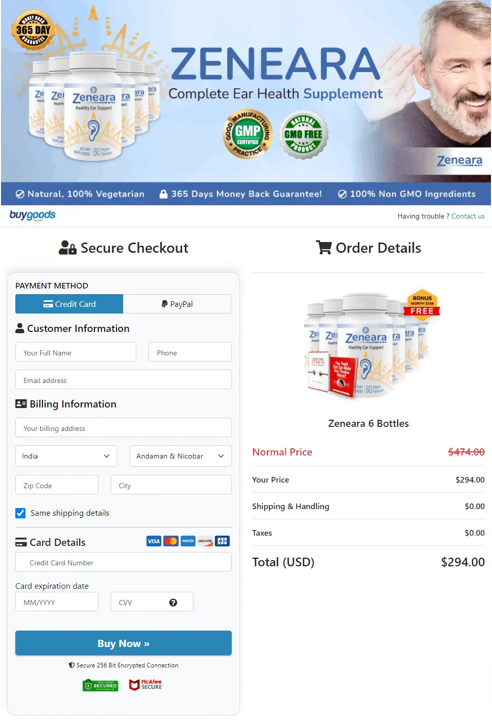 zeneara buy page